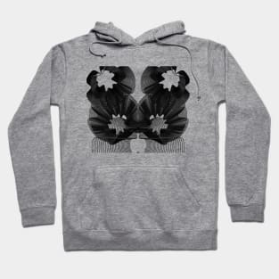 Waves Abstract illusion black geometric Hoodie